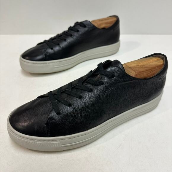 VERY GOOD Paul Green Newport Leather Sneaker Black Calf UK 8.5 / US 10 - Picture 5 of 11